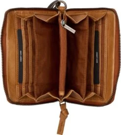 Burkely Just Jolie Dames Portemonnee Polsbandje Wristlet - Cognac -Burkely 1074x1200