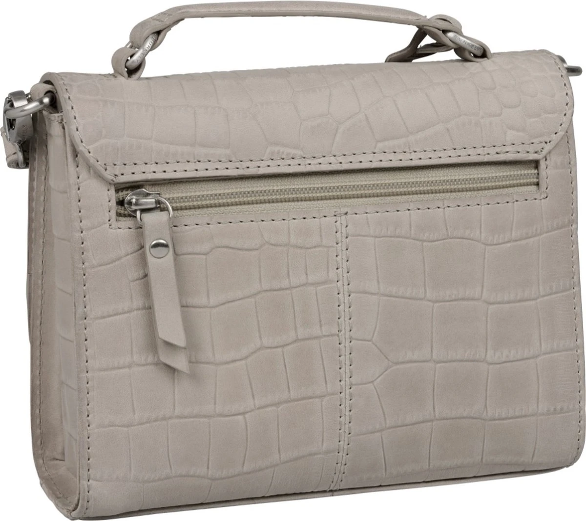Burkely Casual Cayla Dames Handtas Klein Citybag Small - Licht Grijs 5 Burkely Casual Cayla Dames Handtas Klein Citybag Small - Licht Grijs - Afbeelding 3