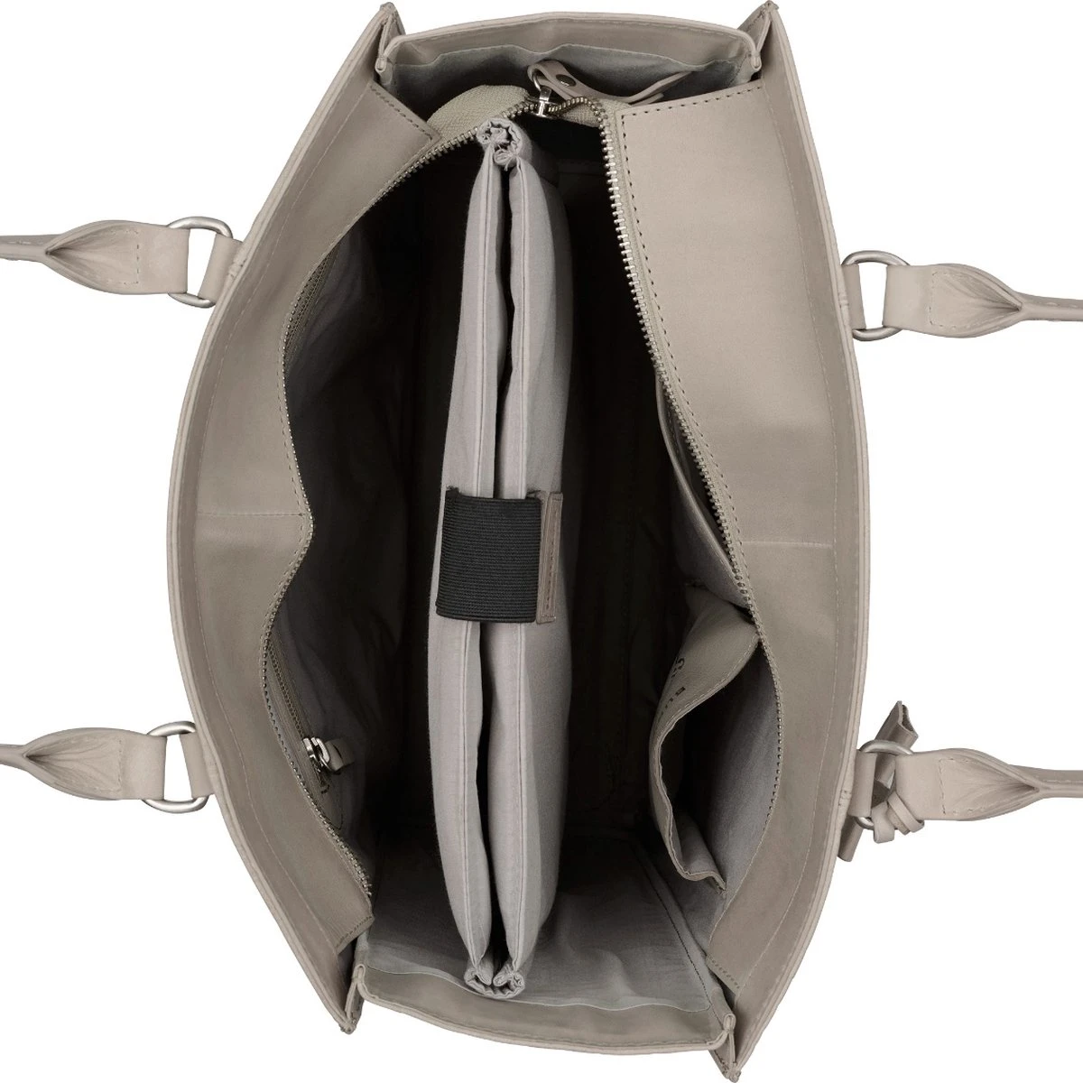 Burkely Casual Cayla Dames Shopper 14" - Licht Grijs 7 Burkely Casual Cayla Dames Shopper 14" - Licht Grijs - Afbeelding 5