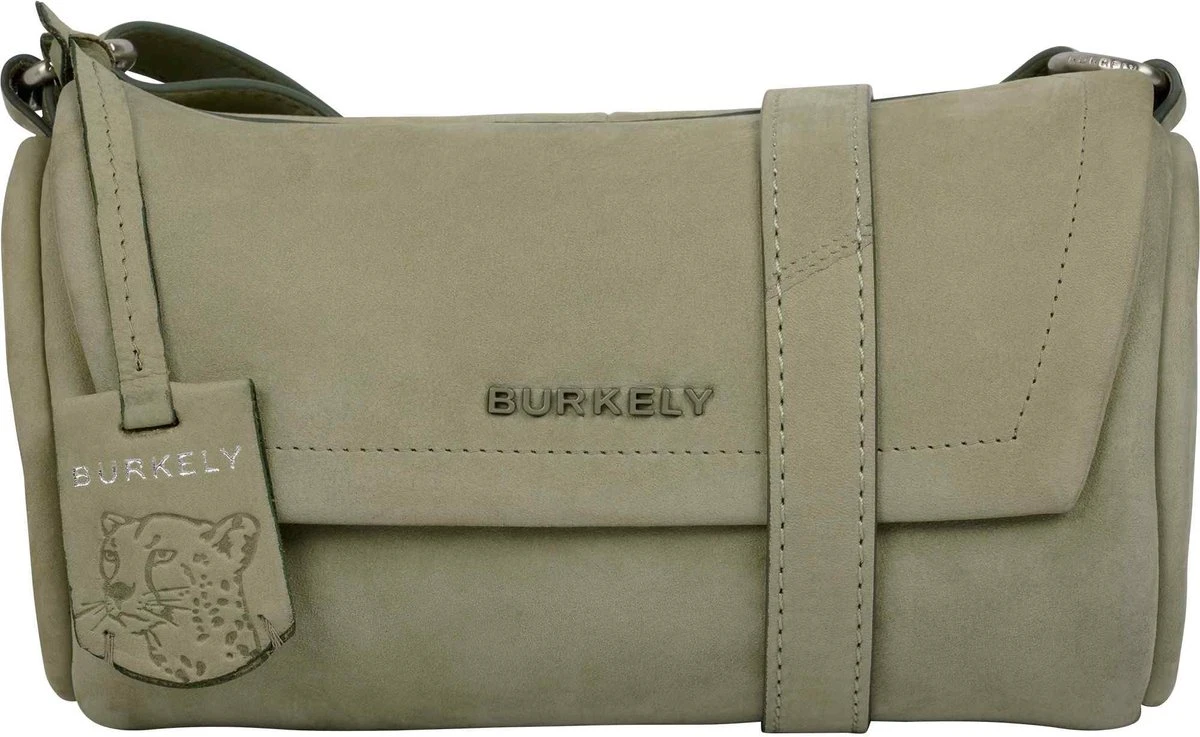 Burkely Still Selene Dames Crossover Cilinder Tas - Licht Groen