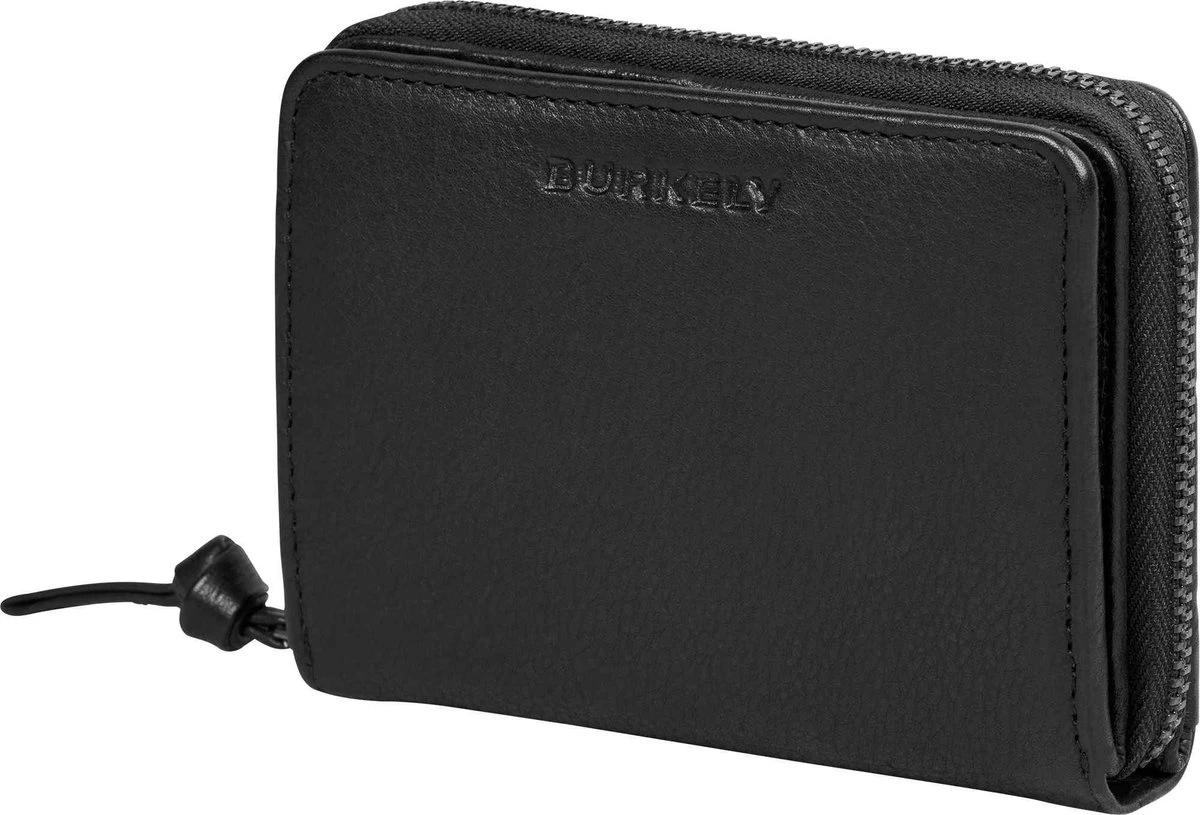 Burkely Just Jolie Dames Dubbel Flap Portemonnee - Zwart 4 Burkely Just Jolie Dames Dubbel Flap Portemonnee - Zwart - Afbeelding 2