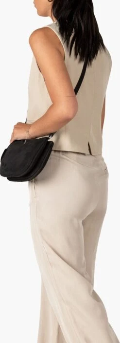 Burkely Still Selene Dames Crossover Double Pocket Rits - Zwart -Burkely 422x1200