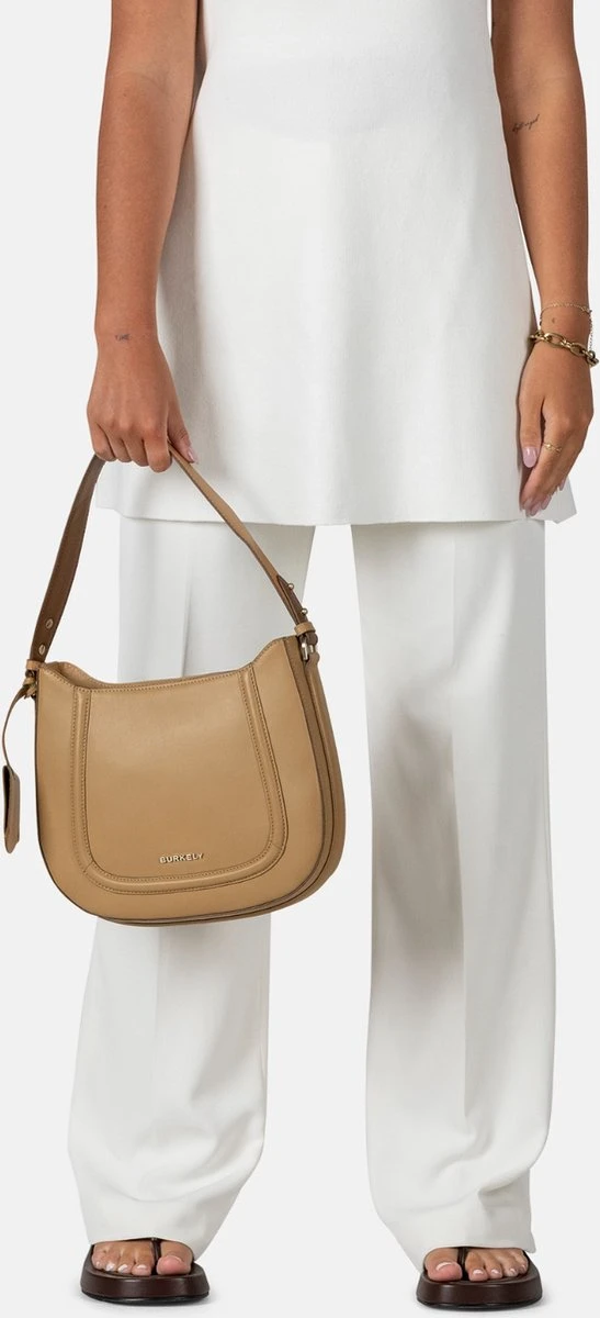 Burkely Beloved Bailey Dames Hobo - Licht Cognac 8 Burkely Beloved Bailey Dames Hobo - Licht Cognac - Afbeelding 6