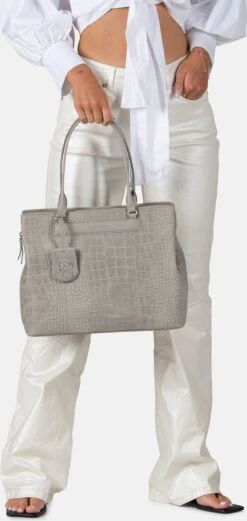 Burkely Casual Cayla Dames Werktas 13.3" - Licht Grijs -Burkely 569x1200