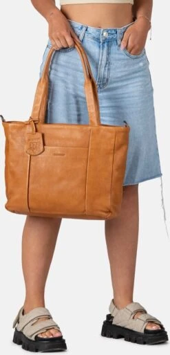 Burkely Just Jolie Dames Werktas 14" - Cognac -Burkely 578x1200 1