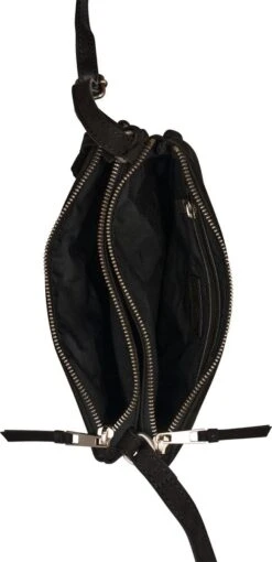 Burkely Still Selene Dames Crossover Double Pocket Rits - Zwart -Burkely 581x1200