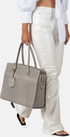 Burkely Casual Cayla Dames Werktas 15.6" - Licht Grijs -Burkely 622x1200