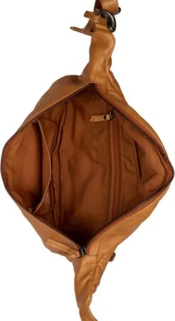 Burkely Just Jolie Dames Oversized Bumbag Heuptas - Cognac -Burkely 657x1200