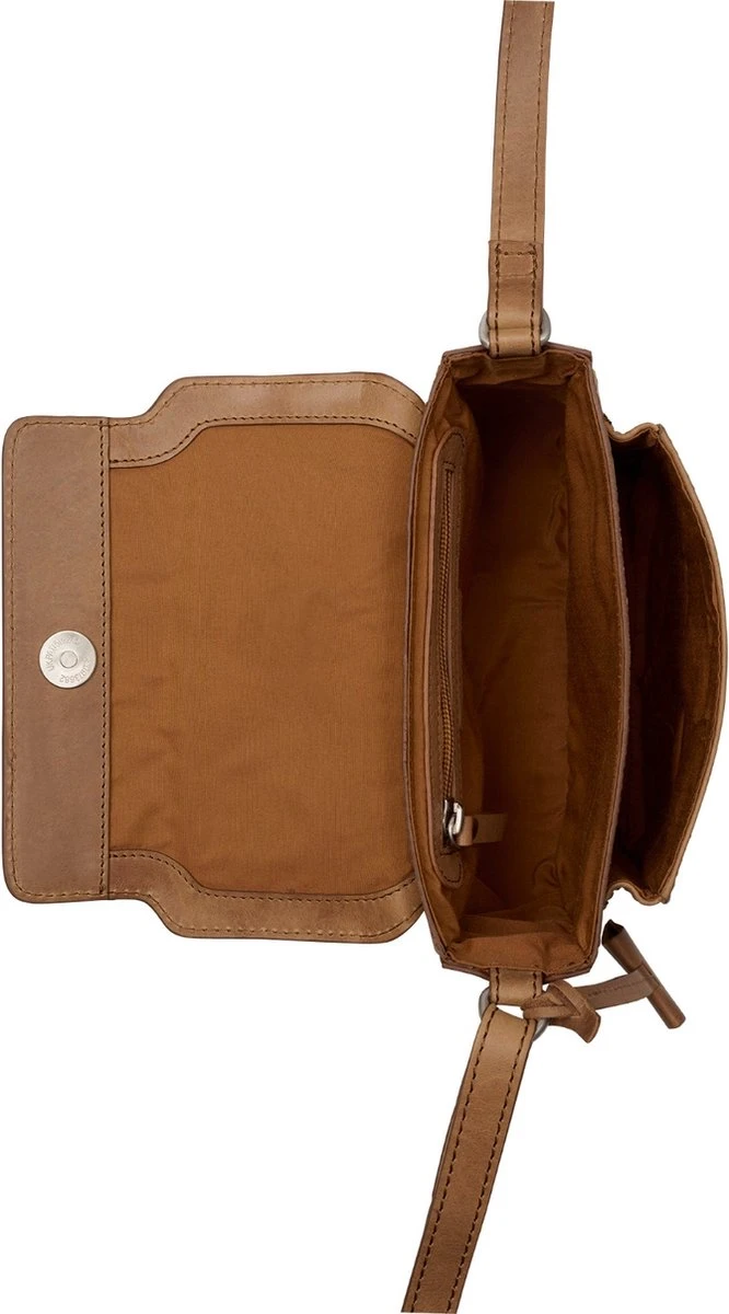 Burkely Casual Cayla Dames Schoudertas Klein Satchel Small - Cognac 6 Burkely Casual Cayla Dames Schoudertas Klein Satchel Small - Cognac - Afbeelding 4