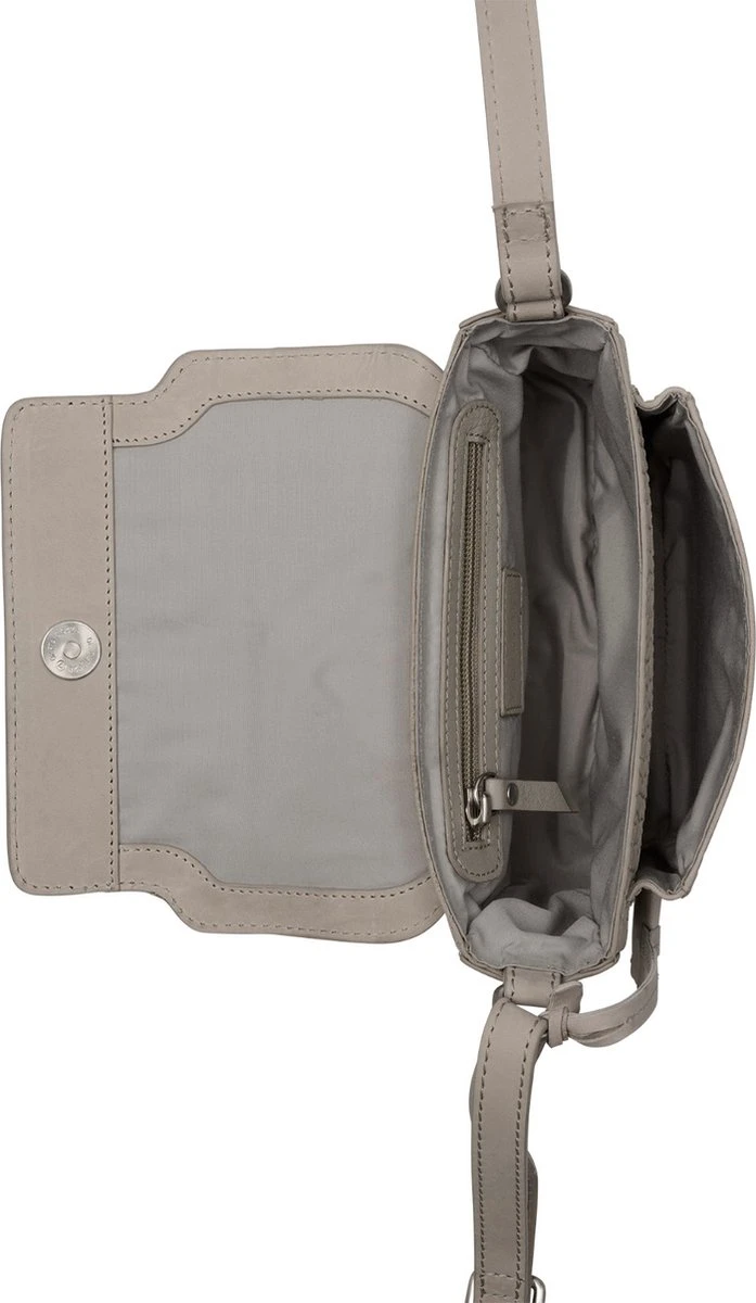 Burkely Casual Cayla Dames Schoudertas Klein Satchel Small - Licht Grijs 6 Burkely Casual Cayla Dames Schoudertas Klein Satchel Small - Licht Grijs - Afbeelding 4