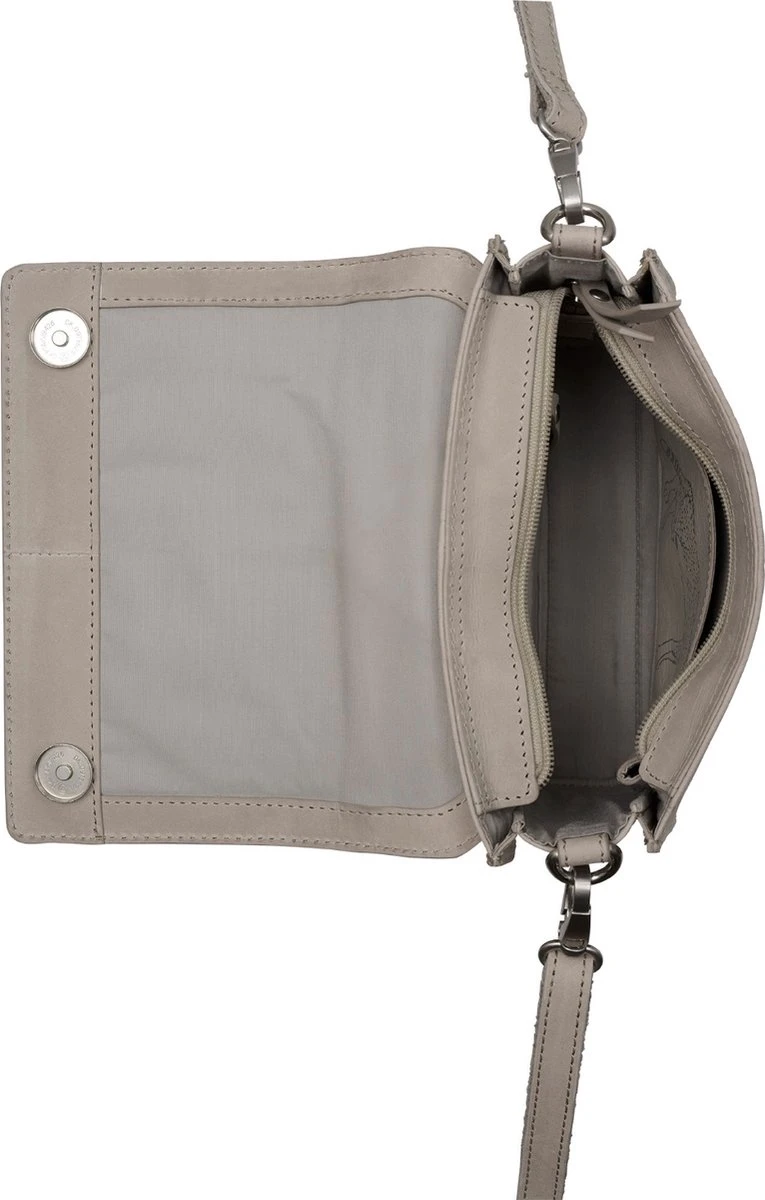 Burkely Casual Cayla Dames Handtas Klein Citybag Small - Licht Grijs 6 Burkely Casual Cayla Dames Handtas Klein Citybag Small - Licht Grijs - Afbeelding 4