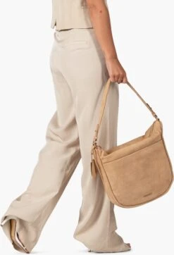 Burkely Still Selene Dames Hobo Tas - Beige -Burkely 819x1200