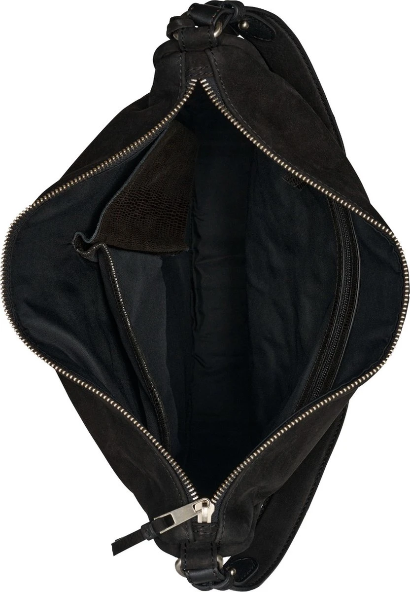 Burkely Still Selene Dames Hobo Tas - Zwart 6 Burkely Still Selene Dames Hobo Tas - Zwart - Afbeelding 4