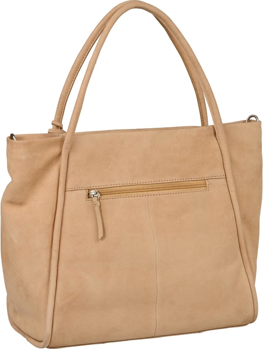 Burkely Still Selene Dames Wide Tote - Beige 5 Burkely Still Selene Dames Wide Tote - Beige - Afbeelding 3