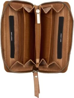 Burkely Casual Cayla Dames Rits Portemonnee - Cognac -Burkely 909x1200