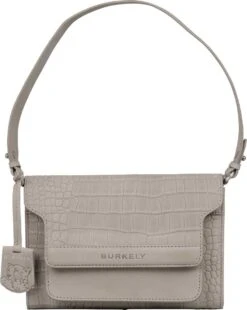 Burkely Casual Cayla Dames Schoudertas Satchel - Licht Grijs