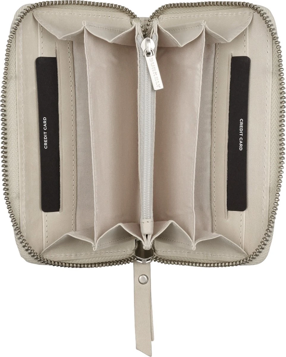 Burkely Casual Cayla Dames Rits Portemonnee - Gebroken Wit 6 Burkely Casual Cayla Dames Rits Portemonnee - Gebroken Wit - Afbeelding 4