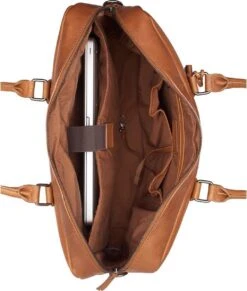 Burkely Antique Avery Laptopbag 17" Cognac -Burkely burkely antique avery laptopbag 17 cognac burkely 505873