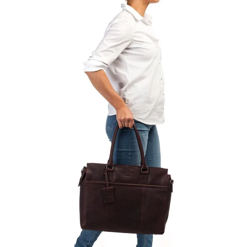 Burkely Doris Antique Avery Laptoptas 15,6 Inch Dark Brown 9 Burkely Doris Antique Avery Laptoptas 15,6 Inch Dark Brown - Afbeelding 7